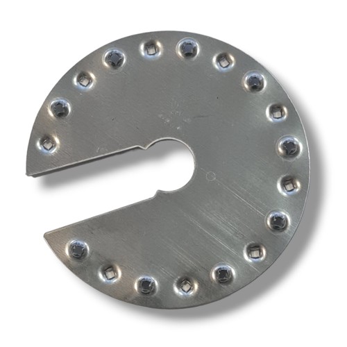 Įžeminimo padas IV variantas apskritas su Ø45 mm išpjova PV-20-04