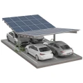 Fotovoltinė stoginė 4 automobiliams T 11,4 m x 5,2 m Saulės stovėjimo aikštelė GPV-101-13