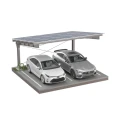 Fotovoltinė stoginė 2 automobiliams L 5,7 m x 5,2 m Saulės stovėjimo aikštelė GPV-101-14