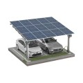 Fotovoltinė stoginė 2 automobiliams L 5,7 m x 5,2 m Saulės stovėjimo aikštelė GPV-101-14 (2)