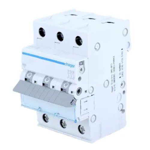 Viršįtampio jungiklis B 20A 3P 6kA MBN320E HAGER GPV-401-54