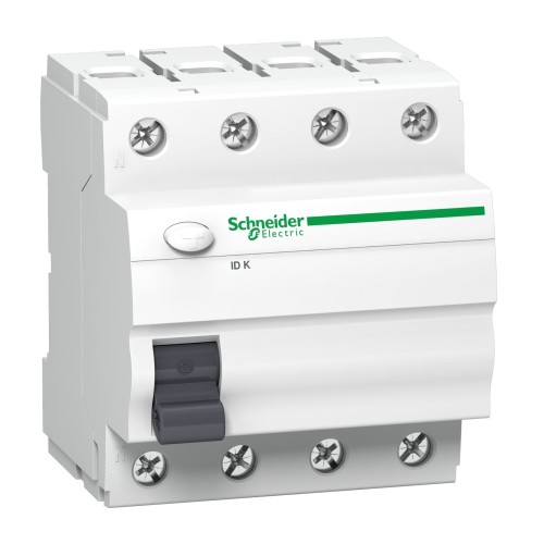 Liekamosios srovės automatinis jungiklis 4P 40A 30mA AC tipo IDK-40-4-30-AC A9Z05440 SCHNEIDER ELECTRIC GPV-401-55
