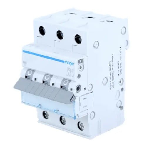 Viršįtampio jungiklis C 25A 3P 6kA MCN325E HAGER GPV-401-59
