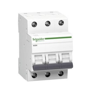 Viršįtampio jungiklis C 20A 3P 6kA K60N-C20-3 Acti9 A9K02320 SCHNEIDER ELECTRIC