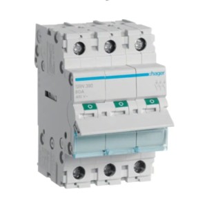 Trifazis atjungiklis 3P 100A 400V AC SBN390 HAGER