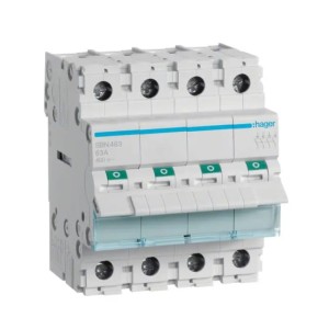 Hager trifazis atjungiklis 4P 63A 400V AC