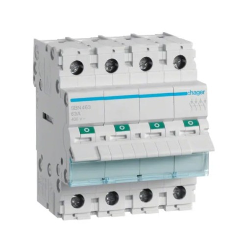 Hager trifazis atjungiklis 4P 63A 400V AC GPV-401-106