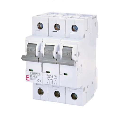 ETI Disjuntor de Sobrecorrente B 25A 3P 6kA GPV-401-125