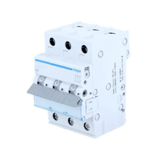 Hager Viršsrovės automatinis jungiklis C 40A 3P 6kA GPV-401-128