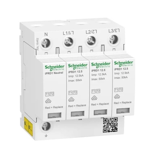 Schneider Electric“ 1+2 tipo (B+C klasė) 3P+N 12,5 kA 1,5 kV viršįtampių ribotuvas GPV-401-176