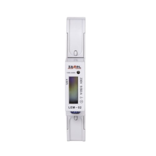Zamel elektros energijos skaitiklis 1 fazės LCD 50A 1-MOD GPV-401-184