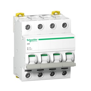 Schneider Electric Izoliacinis jungiklis 3 fazių 4P 100A 415V AC iSW-100-4 Acti9