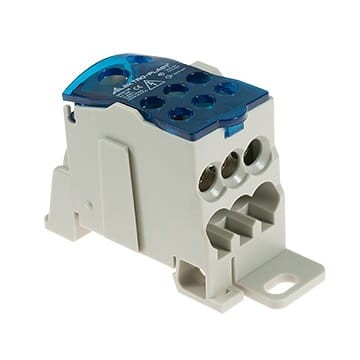 ELEKTRO-PLAST Skirstomoji dėžutė 1-polių 125A TH35 mėlyna UKK-125 GPV-401-214