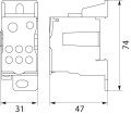 ELEKTRO-PLAST Skirstomoji dėžutė 1-polių 125A TH35 mėlyna UKK-125 GPV-401-214 (2)