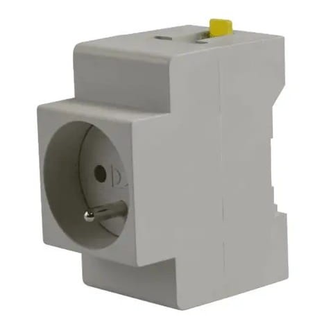 Įžemintas lizdas TH bėgiui M.06-16A/250V GPV-401-218