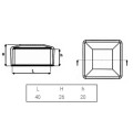 Dangtelis 40x40 montavimo profilams - juodas 2 tipas GPV-19-01 (2)