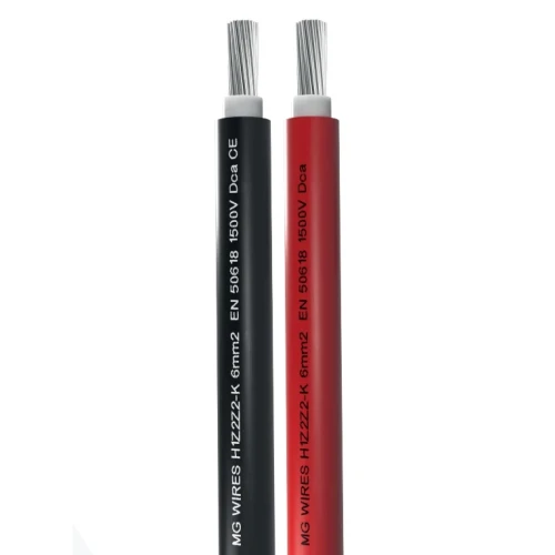 Nuolatinės Srovės Saulės Kabelis 1x4mm2 Juodas MG Wires D klasė - CPR PV-200-dc1x4-01