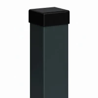 Tvoros stulpelis 80x80x2 mm, ilgis 2,4 mb, antracito pilka