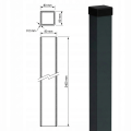 Tvoros stulpas 80x80x2 mm, ilgis 2,4 m, pilkas antracitas GPV-700-73 (3)