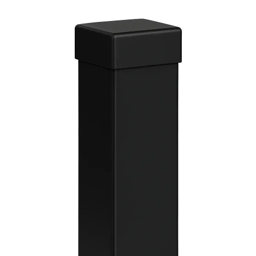 Tvoros stulpas 80x80x2 mm, ilgis 2,4 m, juodas GPV-700-74 (1)