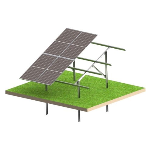 Antžeminė fotovoltinė konstrukcija Light 8 plokštės - Montavimo sistema N2V GPV-N2V-L8 (1)