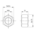 Šešiakampe veržle M16 DIN 934 A4-80 000-073 (3)