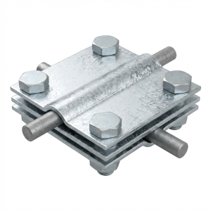 Kryžminis jungtis 4 angų 3 plokštelių; B iki 40mm cinkuotas galvaniškai