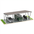 Fotovoltinė pastogė VICA 3 transporto priemonėms 2+1 moduliai Carport GPV-105-09 (1)