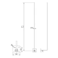 Iglica odgromowa kominowa h=1500mm aluminium 000-180 (2)