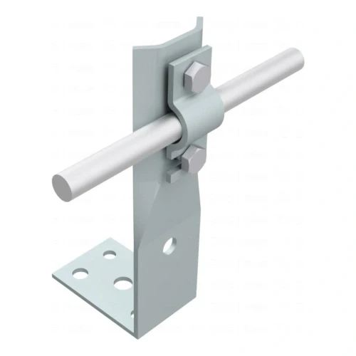 Kampinis laikiklis su plokštele h=8cm cinkuotas galvaniškai 000-146 (1)