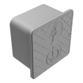 Sieninė valdymo dėžė 150x150x100mm iš plastiko pilka 000-173 (1)