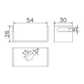 Laikiklis juostai B iki 50x4mm cinkuotas plienas galvaniškai 000-172 (2)