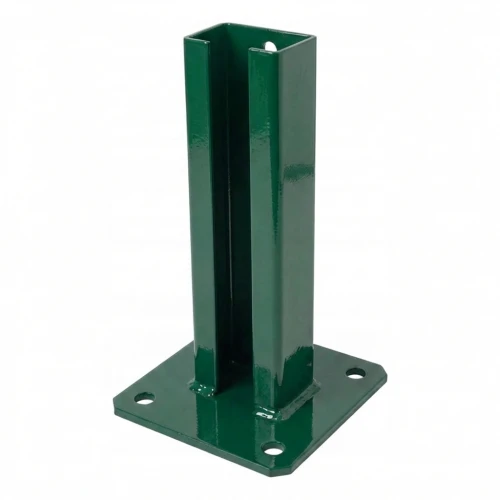 Tvoros stulpo pagrindas 60x40 žalias RAL 6005 cinkuotas 000-155 (1)