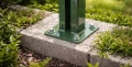 Tvoros stulpo pagrindas 60x40 žalias RAL 6005 cinkuotas 000-155 (3)