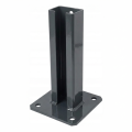 Tvoros stulpo pagrindas 60x40 antracitas RAL 7016 cinkuotas 000-152 (1)