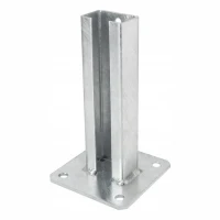 Tvoros stulpo pagrindas 60x40 cinkuotas