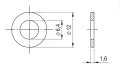 Poveržle M6 DIN 125 A2 140 HV 6.4 - 1000 vnt. 000-078 (2)