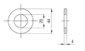 Poveržlė M24 DIN 125 A2 140 HV 25 - 100 vnt. 000-166 (2)