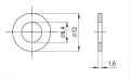 Poveržlė M6 DIN 125 A4 140 HV 6,4 - 1000 vnt. 000-174 (2)