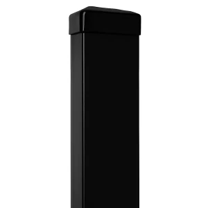 Tvoros stulpelis 60x40x1,2 mm, ilgis 2,0 mb, juodas RAL 9005