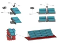 Montavimo Trikampis 30 Vertikalus 1400x1150x682 PV-09-03 (4)