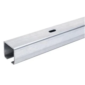 Bėgelis stumdomiems vartams 68x68x3,5 mm, ilgis 6 m - pusiau atviras, cinkuotas