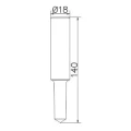Rankinis įžeminimo strypų kalimo įrankis (karšto cinkavimo) 18x140mm PV-24-02 (2)