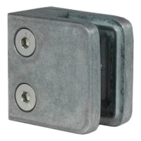 Stiklo laikiklis 45x45x26 mm, stiklas 6-10,76 mm, zamak, plokščia sistema, neapdorotas