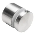 Taškinė stiklo atrama fi 50/30/M10x45, stiklas 8-21,52 mm, AISI 304, plokščia sistema, satinas 000-262 (1)