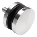 Taškinė stiklo atrama fi 50/8/M10x50, stiklas 8-17,52 mm, AISI 304, plokščia sistema, satinas 000-266 (1)