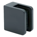 Stiklo laikiklis 45x45x26 mm antracitas stiklas 6-10,76 mm zamak plokščia sistema dažytas 000-269 (1)