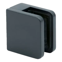 Stiklo laikiklis 45x45x26 mm antracitas stiklas 6-10,76 mm zamak plokščia sistema dažytas
