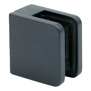 Stiklo laikiklis 45x45x26 mm antracitas stiklas 6-10,76 mm zamak plokščia sistema dažytas