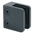 Stiklo laikiklis 45x45x26 mm antracitas stiklas 6-10,76 mm zamak plokščia sistema dažytas 000-269 (3)